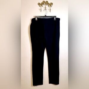 Eileen Fisher Classic Black Ribbed Leggings   Pull-on elastic waist.  Size S